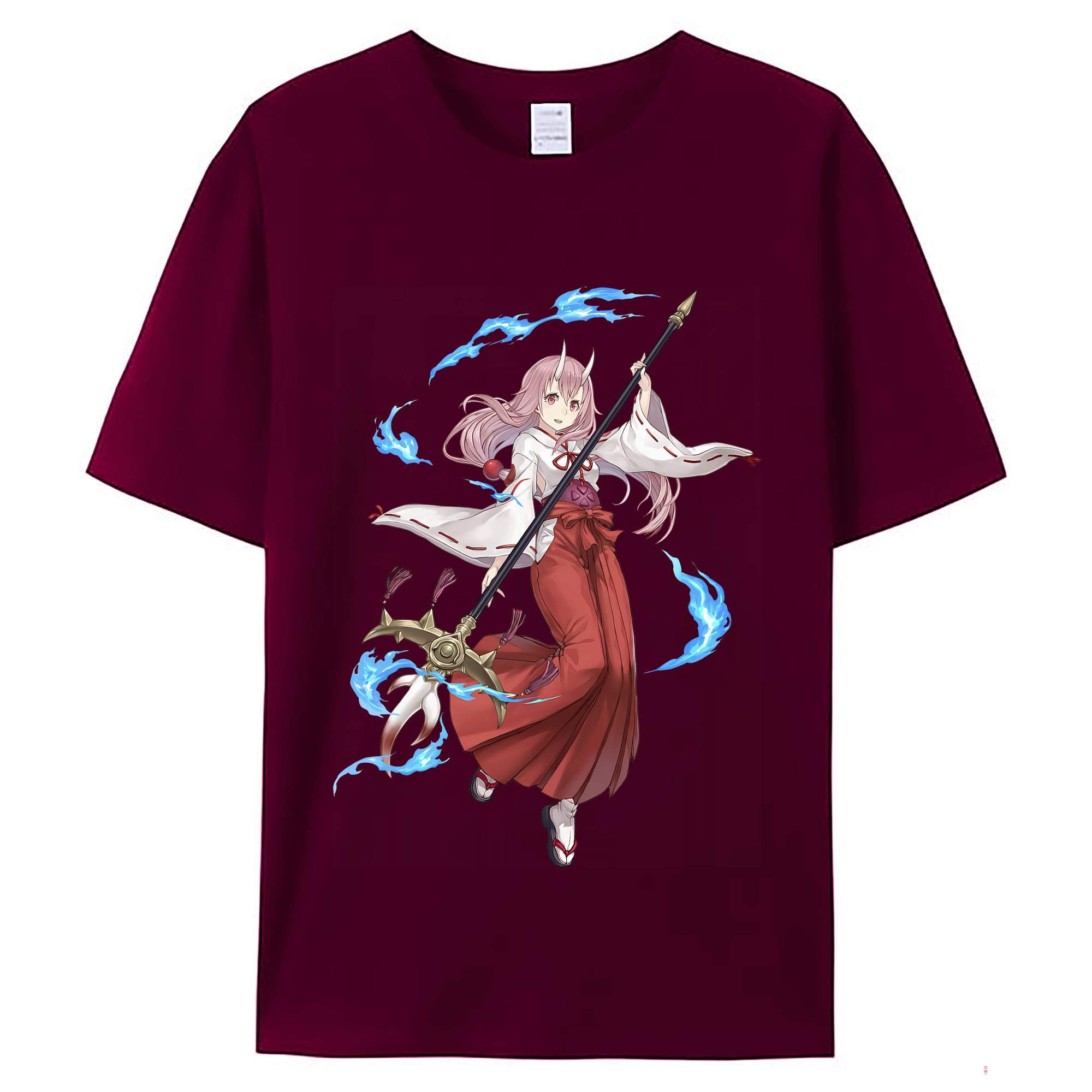 （画像用） 転スラ Regarding Reincarnated to Slime レディースカジュアルプリントTシャツ（綿100％）